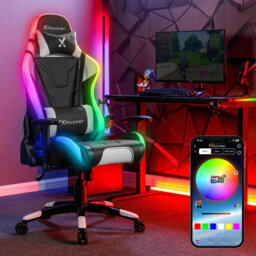 X Rocker Agility LED eSport Ergonomic Gaming Chair - Black RGB