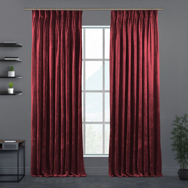 Velvet Semi-shee Single Curtain Panel
