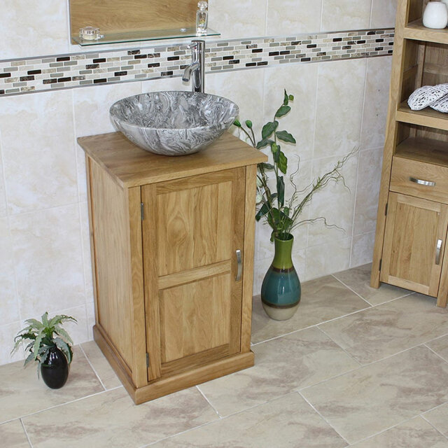 Cottrill 500mm Single Bathroom Vanity with Vessel Ceramic Basin