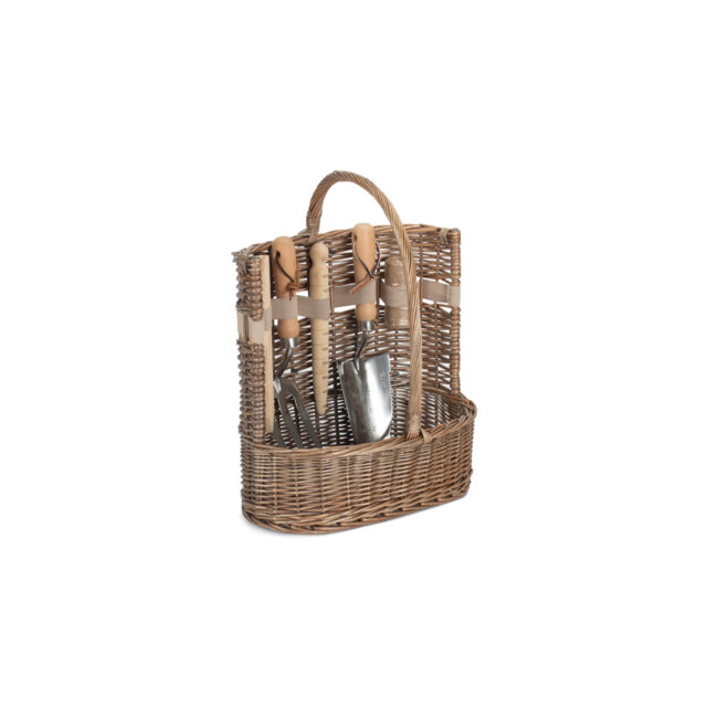 Large Deluxe Garden Tool Wicker Basket
