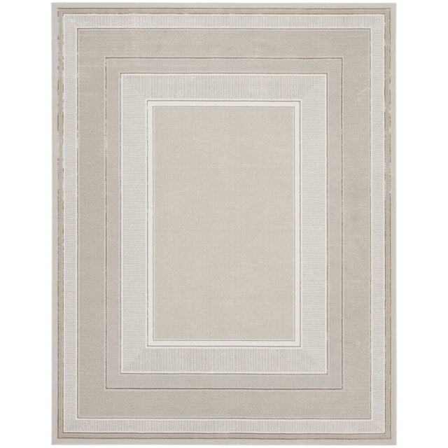 Abye Machine Woven Ivory Recommended Use Rug
