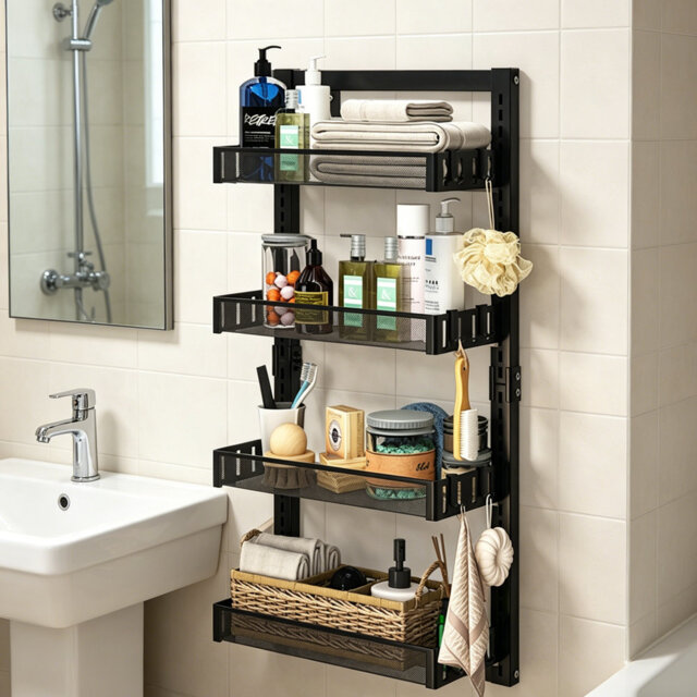 Belmar Metal Bathroom Shelves
