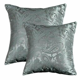 Cleo Cushion Cover – 45x45cm & 56x56cm Decorative Pillow Case with Zipper – Available in Black, Silver, White