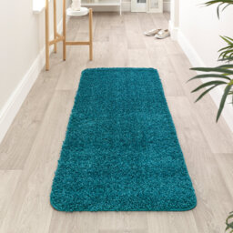 Teal 67X200cm Shaggy Runner