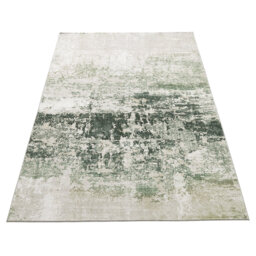 Abstract Ultra soft Stain Guarded Ivory Olive Area Rug