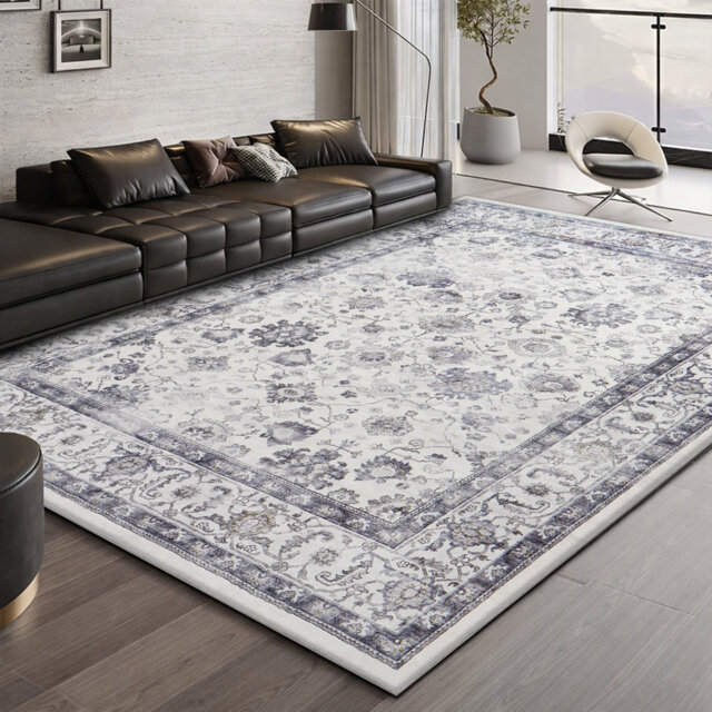Vintage Oriental Area Rug – Living Room Large Rug for Cozy and Stylish Space
