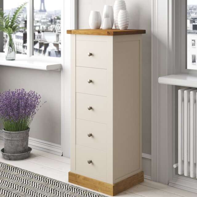 Saint-Priest 45cm W 5 - Drawer Chest of Drawers