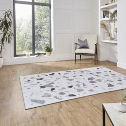 Stannards area rug Printed Rectangle Ivory/Gold