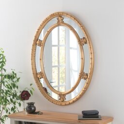 Oval Gold Traditional Kenton Accent Mirror