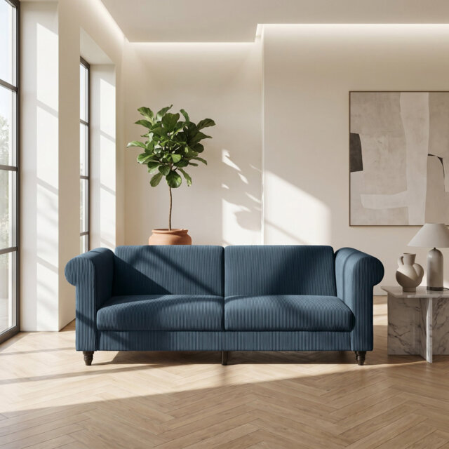 3 Seater Sofabed in Corduroy