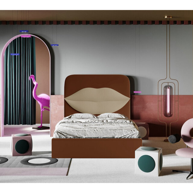 Monocle Upholstered Ottoman Storage Bed