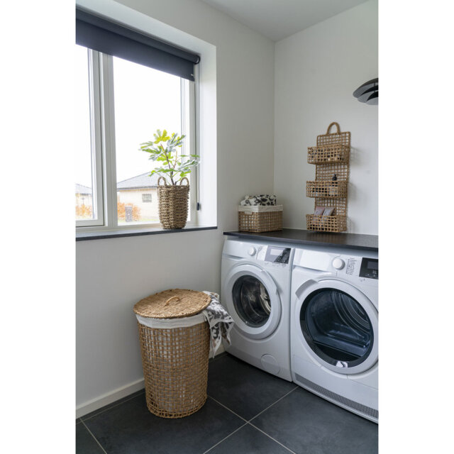 Brambly Cottage Bansington Paper, Metal, Cotton, Polyester Decorative Basket