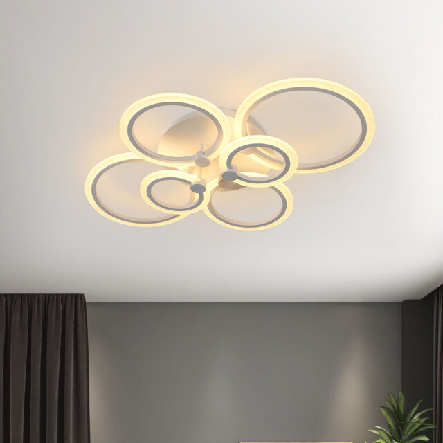 Modern LED 6-Round Ceiling Light Flush Mount