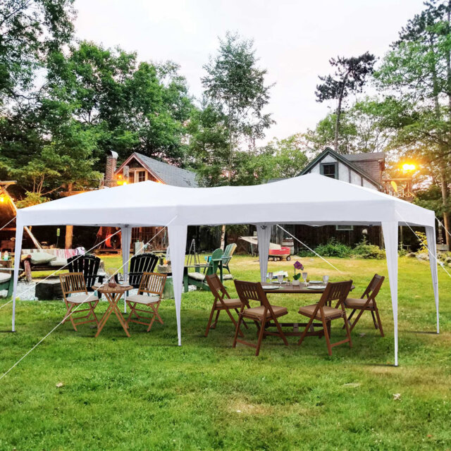 Azen 3m x 6m Metal Pop Up Gazebo
