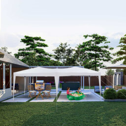 Azen 3m x 6m Metal Pop Up Gazebo