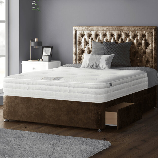 Gallego Upholstered UK Super King - DE 180 X 200 Cm Divan Bed
