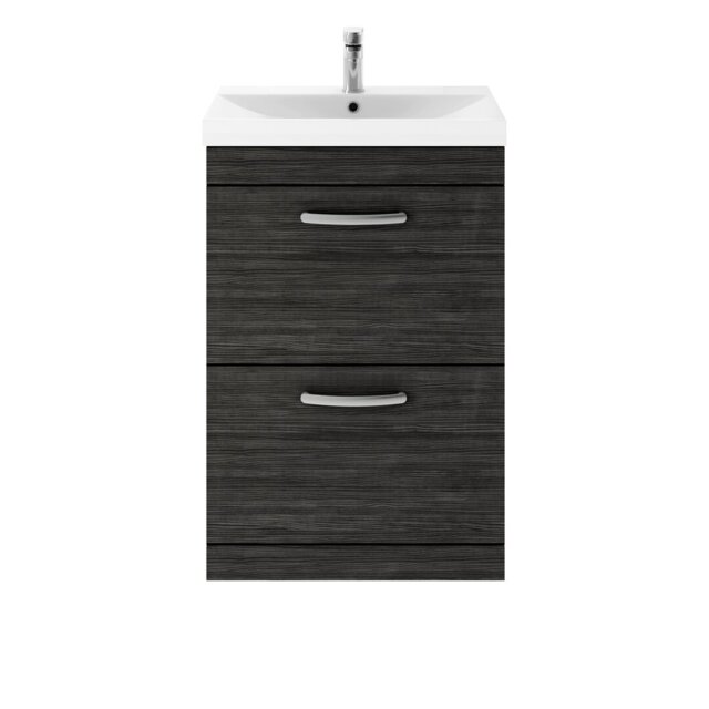 Athena 610mm Single Bathroom Vanity with Integrated Ceramic Basin