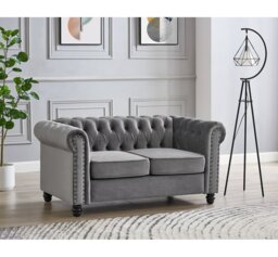 Padiham 2 Seater Velvet Sofa