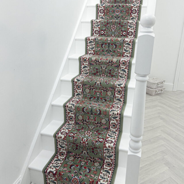 Persian Green Stair Runner â Soft & Durable Carpet Runner for Stairs & Staircases, Multiple Lengths