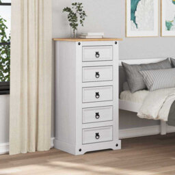 Bedside Table With Drawer Corona Solid Pine Wood Nightstand Organizer