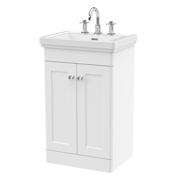 Classique 531mm Single Bathroom Vanity with Integrated Vitreous China Basin