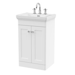 Classique 531mm Single Bathroom Vanity with Integrated Vitreous China Basin