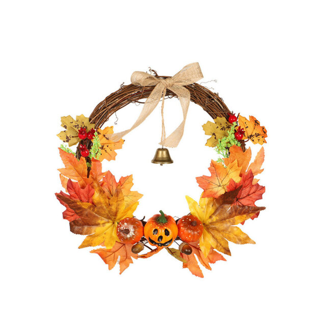 Faux Lighted Mixed Assortment 40cm Wreath