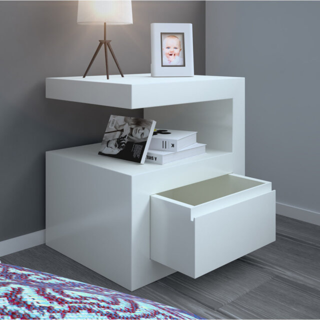 Pande Floor Shelf End Table