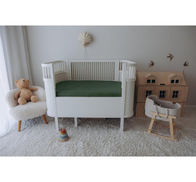 100% Cotton Muslin Cot Fitted Sheets 2 Pack- Soft & Breathable, Baby Mattress Sheets
