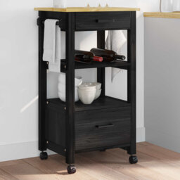 Solid Wood Bar Cart