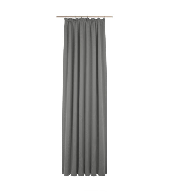 Uni Collection Light 100% Cotton Opaque Pinch Pleat Single Curtain Panel