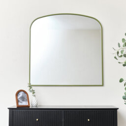 Metal Framed Arched Wall Mirror 90Cm X 90Cm