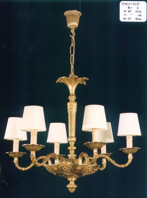 Cowie 6 - Light Shaded Chandelier