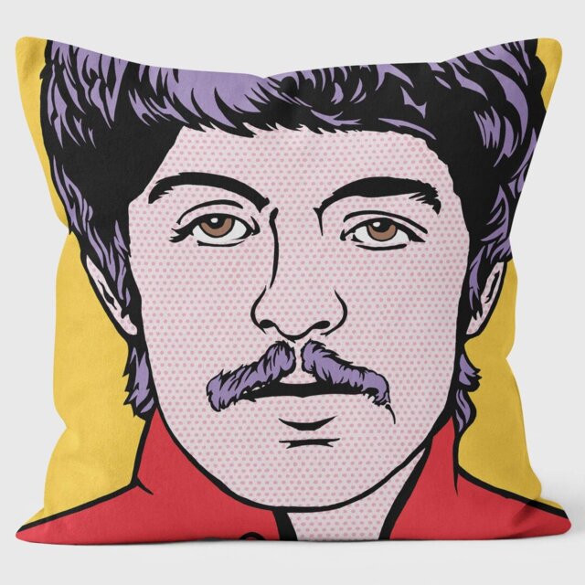 Paul Beatles - Pop Art Cushion