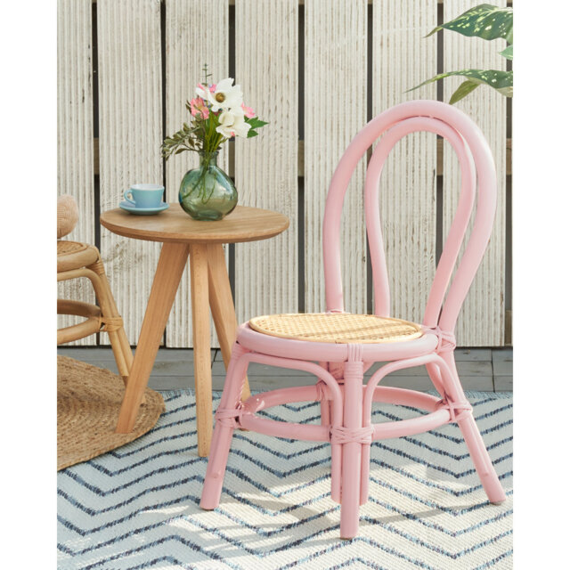 Rattan Kids Chair Pink KALIVIA