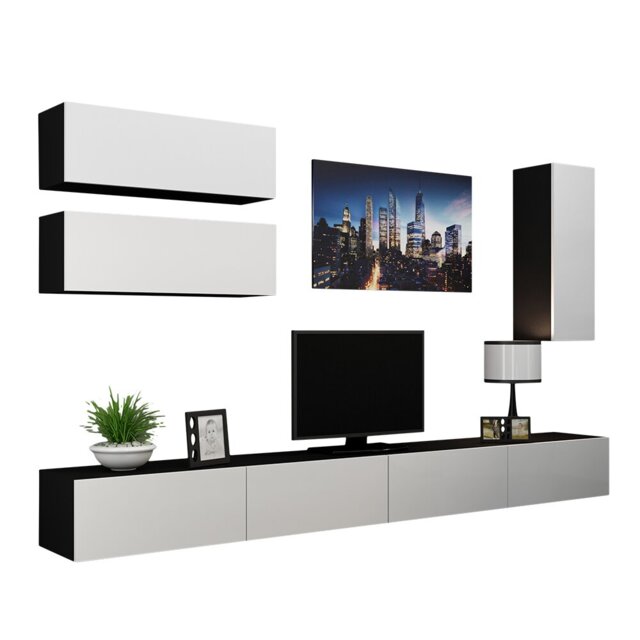 "Steck Unfinished Floating Entertainment Centre for TVs up to 88"""