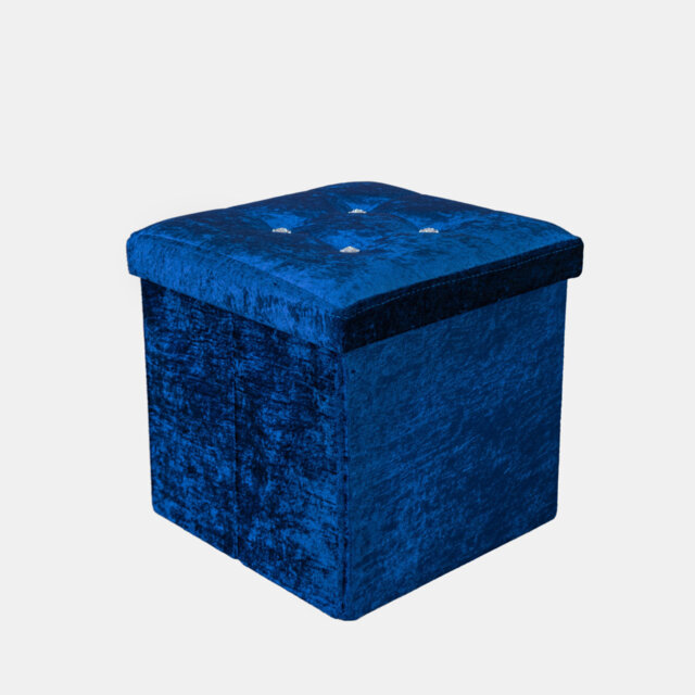 38 CRUSHED VELVET STORAGE BOX