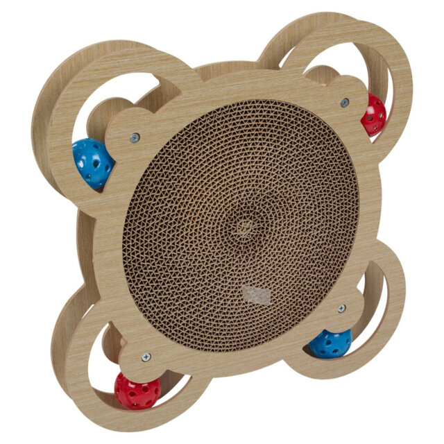 Cat Scratch Pad Scratching Board Play Toy Catnip Kitten Fun Interactive Playtime