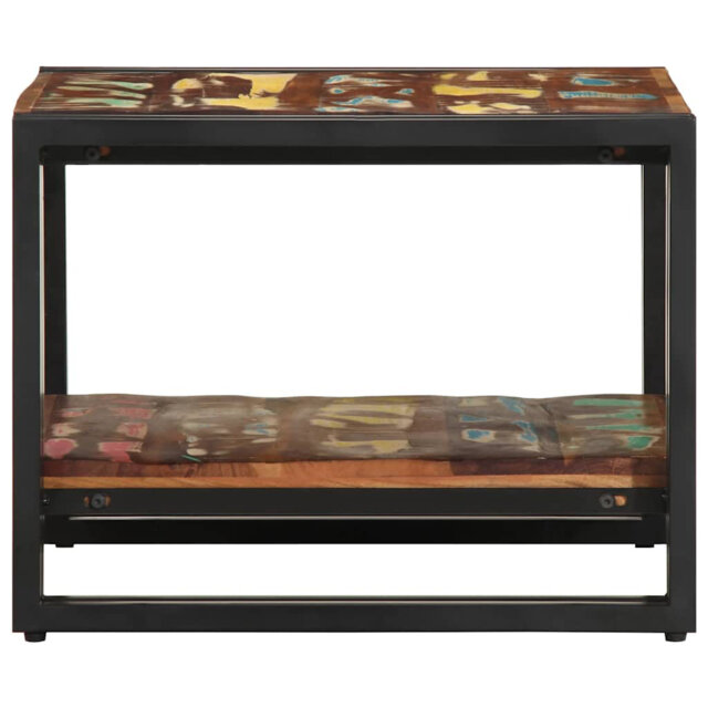 Coffee Table Multicolour 50X50x38 Cm Solid Wood Reclaimed