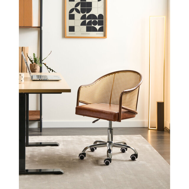 Desk Chair REDDING Faux Leather