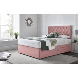 "Crosslin Divan Bed with 24"" Headboard on Struts"
