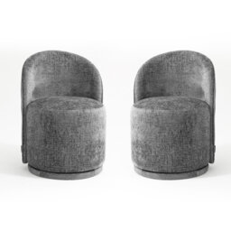 Upholstered Swivel Barrel Chair