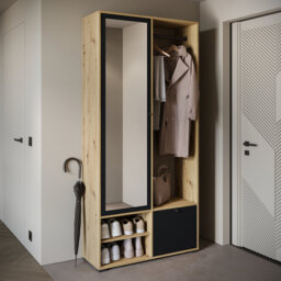 Hall Tree 90cm Wide with Shoe Storage