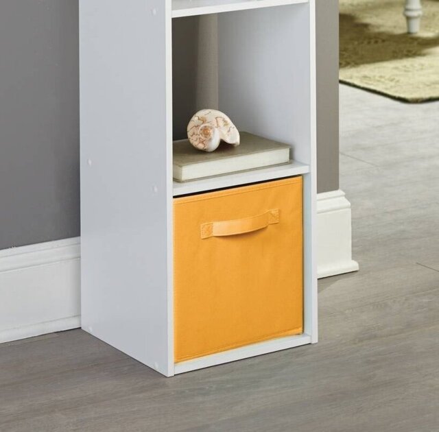 Cubeicals Fabric Basket 28cm Collapsible Storage Cube Drawer with Pull Handle