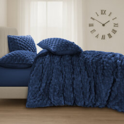 Polyester Solid Colour Duvet Cover Set
