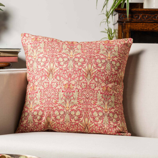 Floral Red Cushion