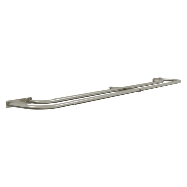 Aishlyn Satin Silver Double Room Darkening Pole