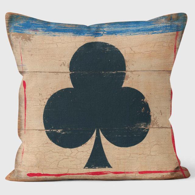 Clubs Pack of Cards - Martin Wiscombe Cushion