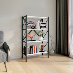 Addley 121cm H x 66cm W Metal Standard Bookcase