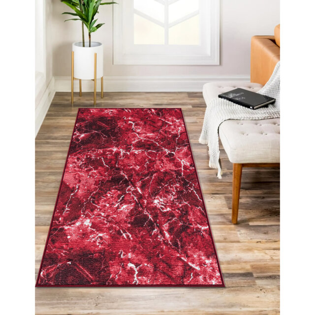 Marble Pattern Rug Solid Colour Indoor / Outdoor Area Rug